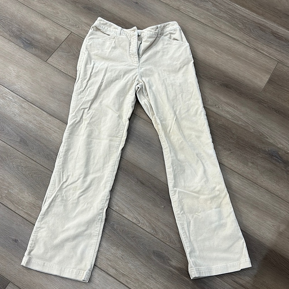 Northern Reflections Tan/Cream Corduroy Pants, Size 6